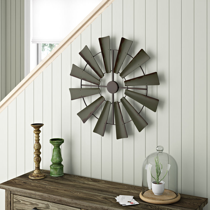 Gracie Oaks Full Windmill Rustic Farmhouse Wall Décor & Reviews decor